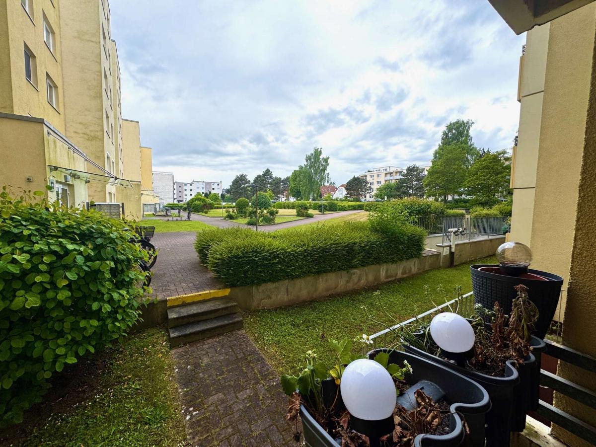 Blick vom Balkon