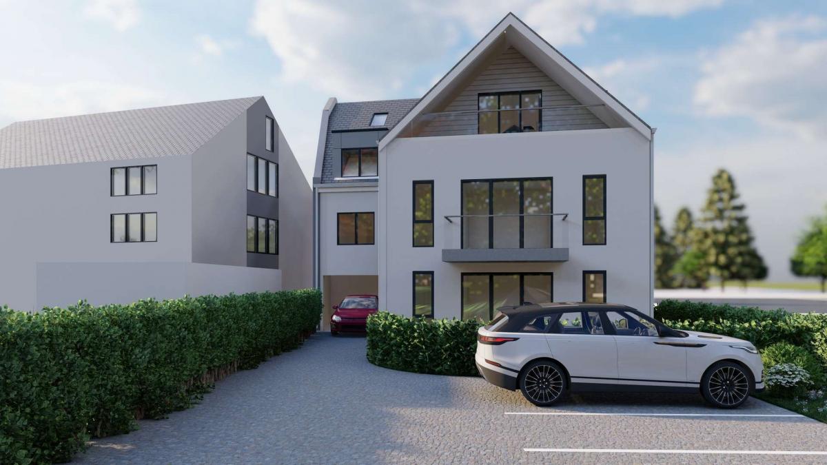 Rückwertige Ansicht