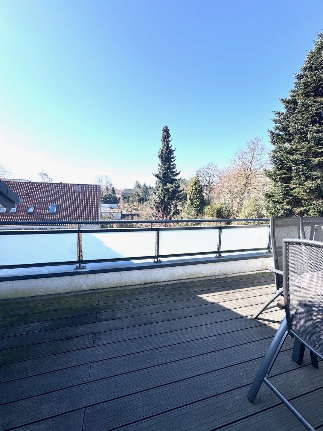 großer Südwest Balkon