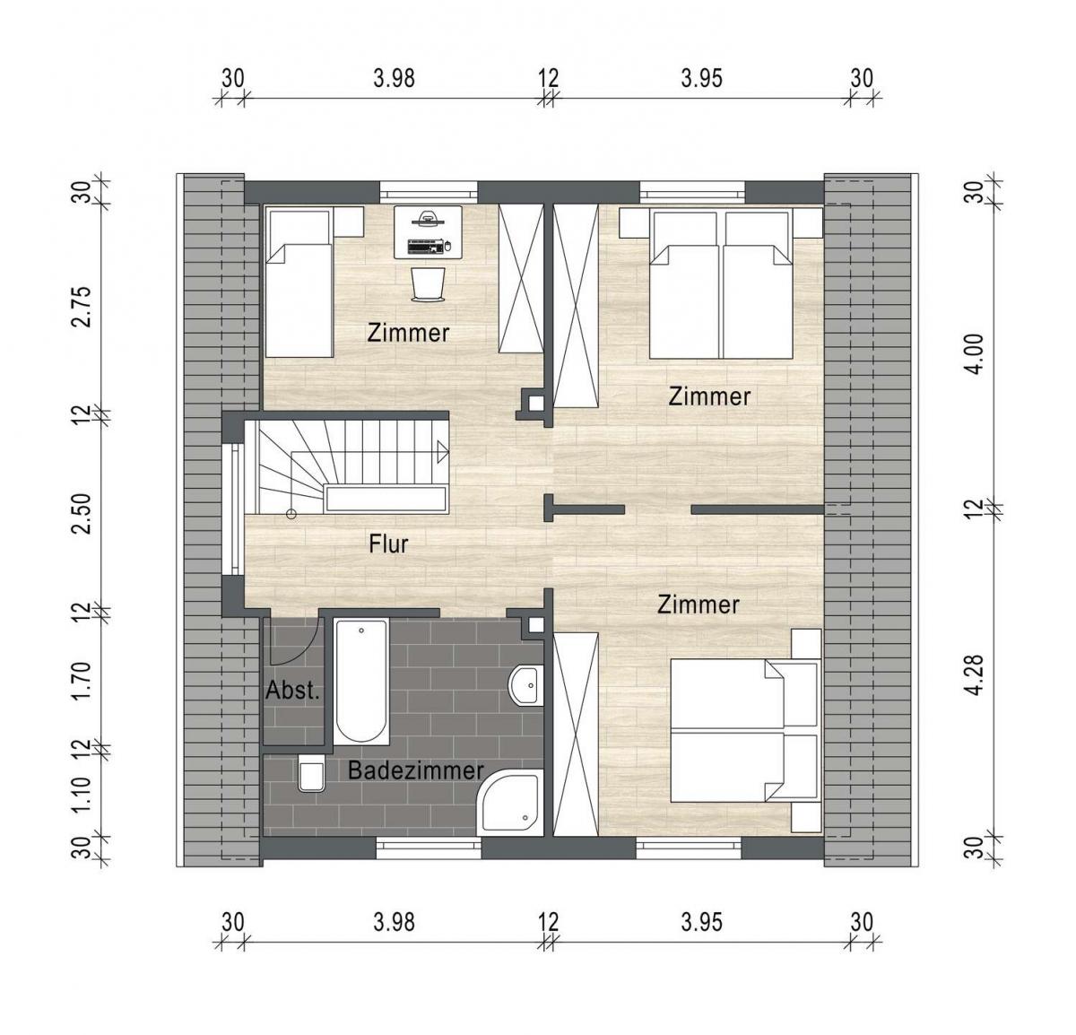 Grundriss HS11 Obergeschoss