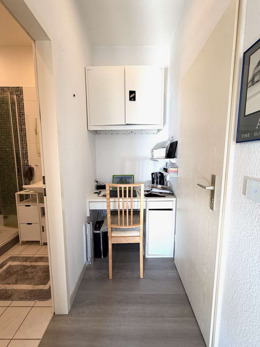 kleine Büroecke im Flur