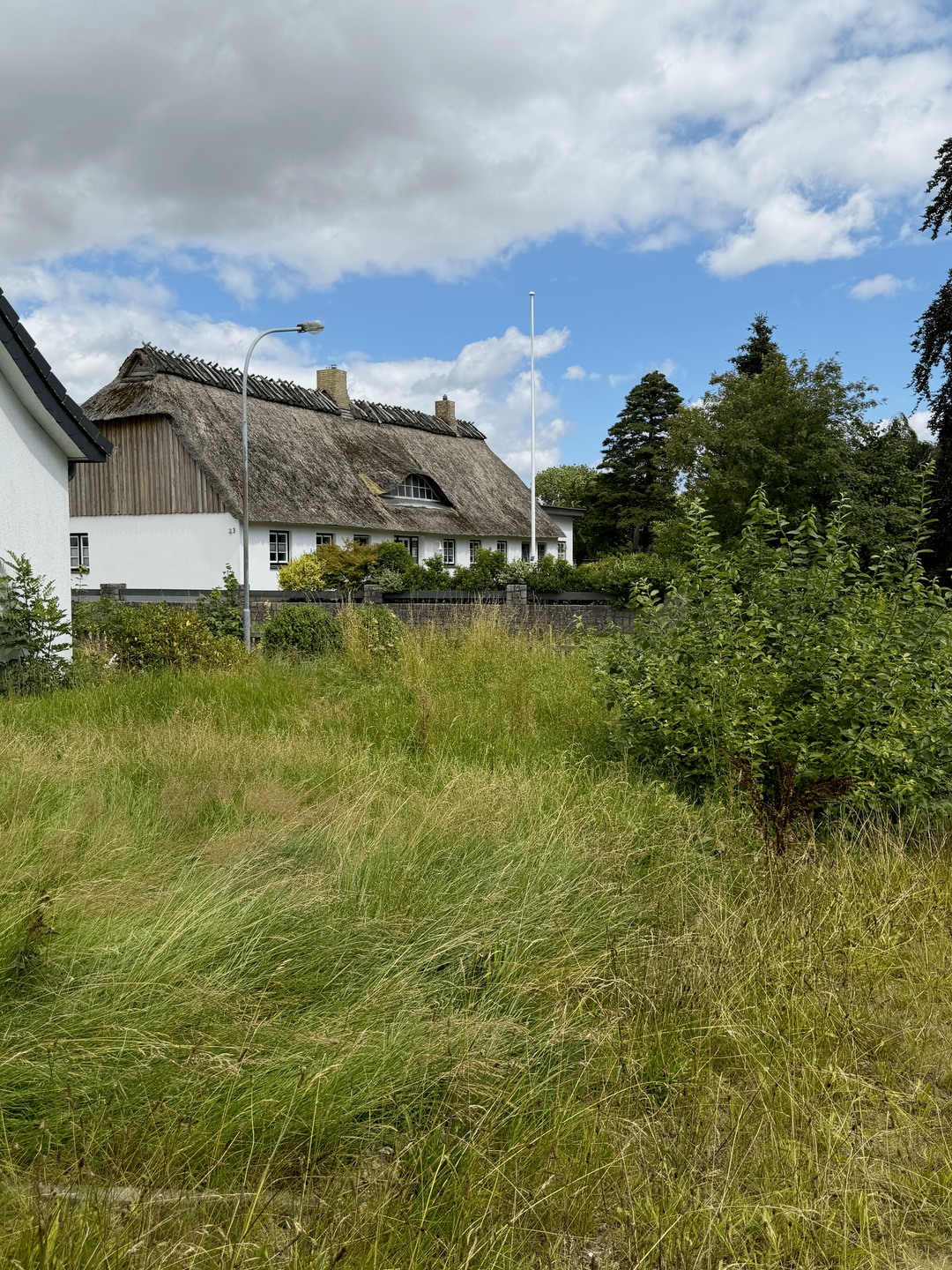 Blick Garten zur Giebelseite