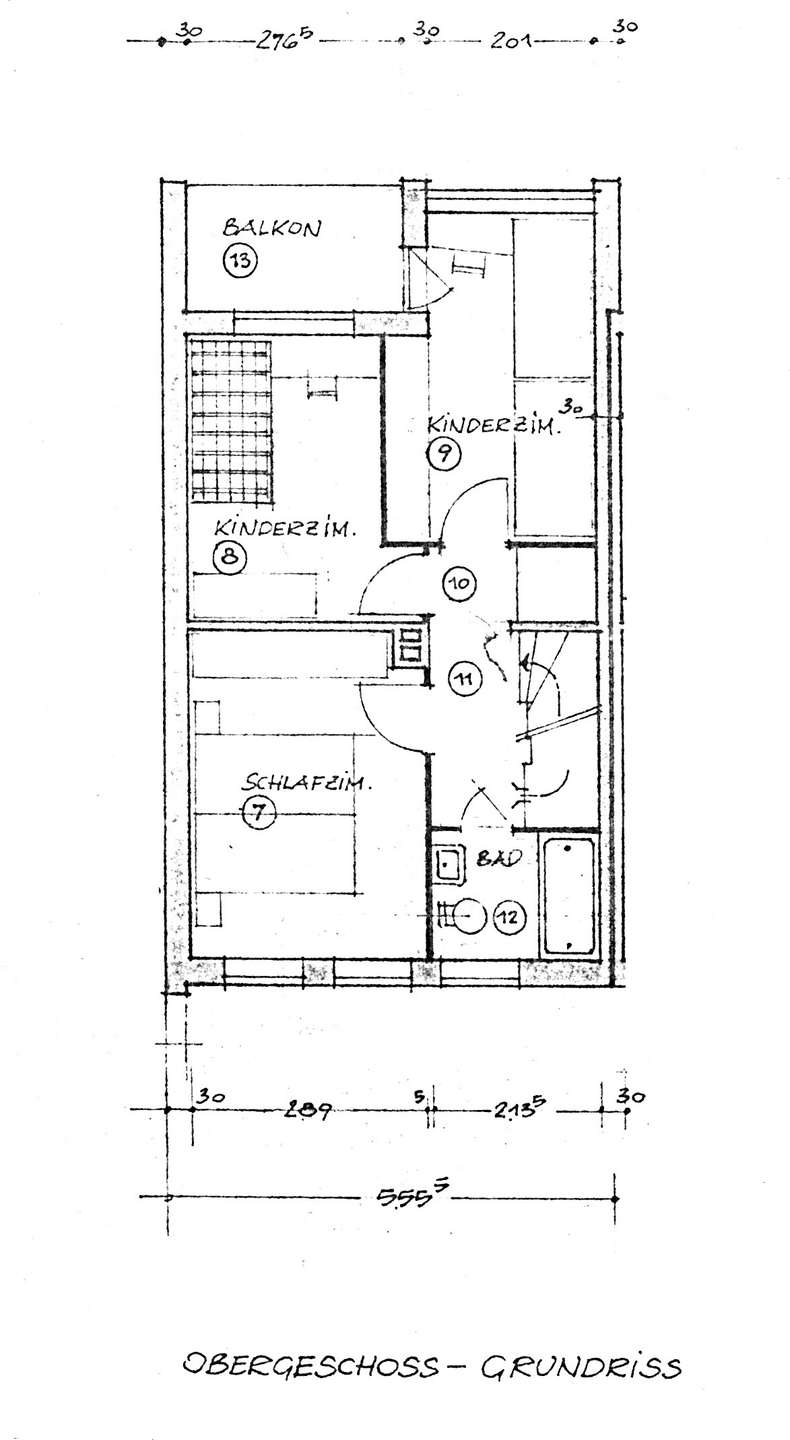 Grundriss Obergeschoss