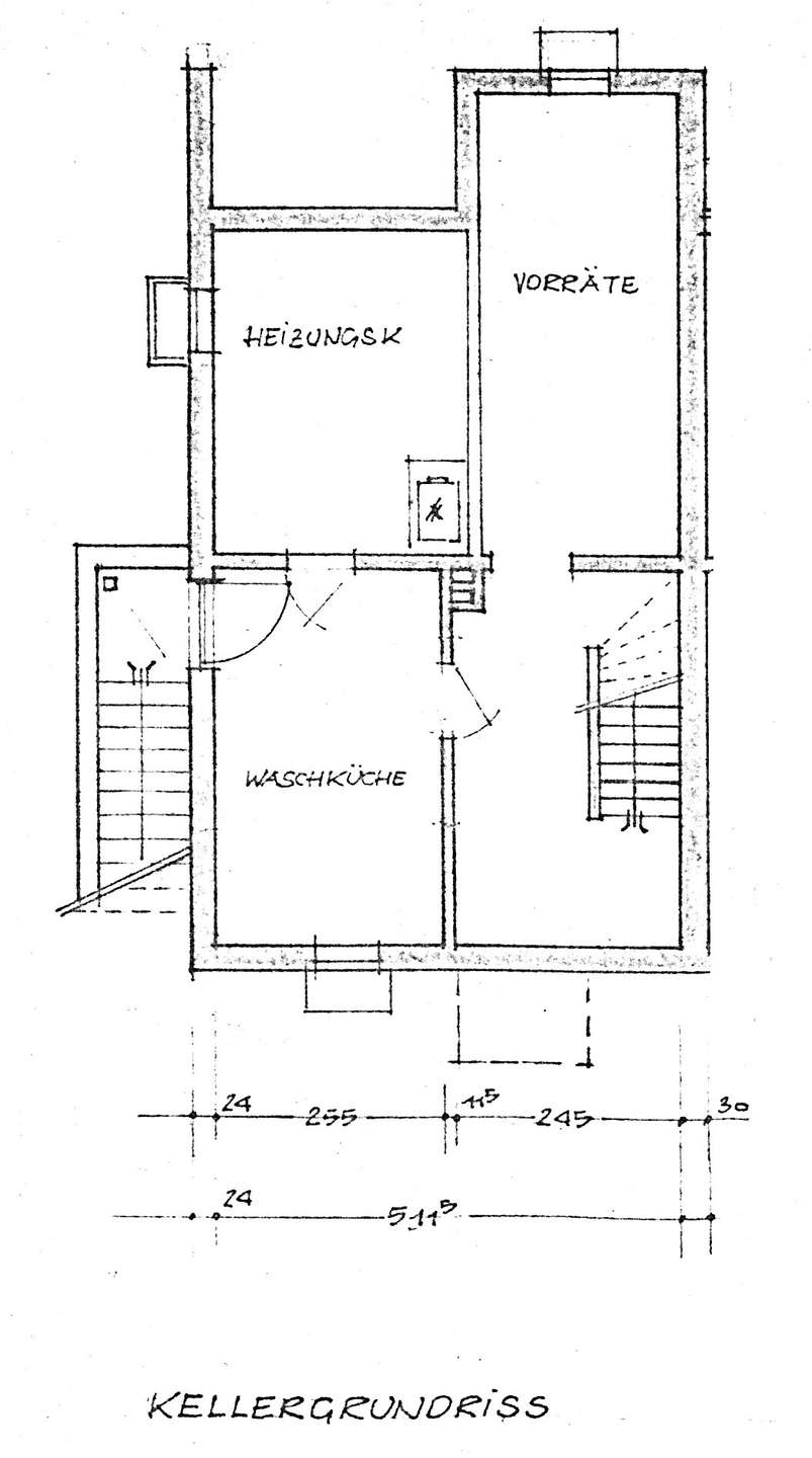 Grundriss Keller