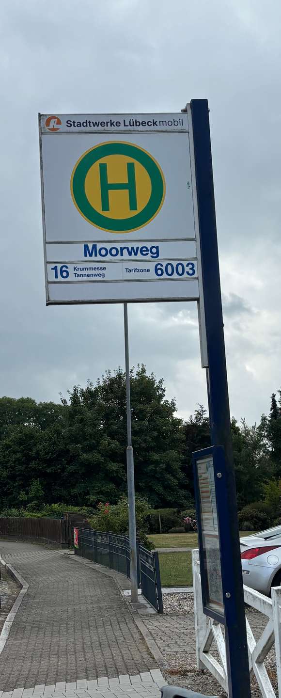 Haltestelle in der Nähe