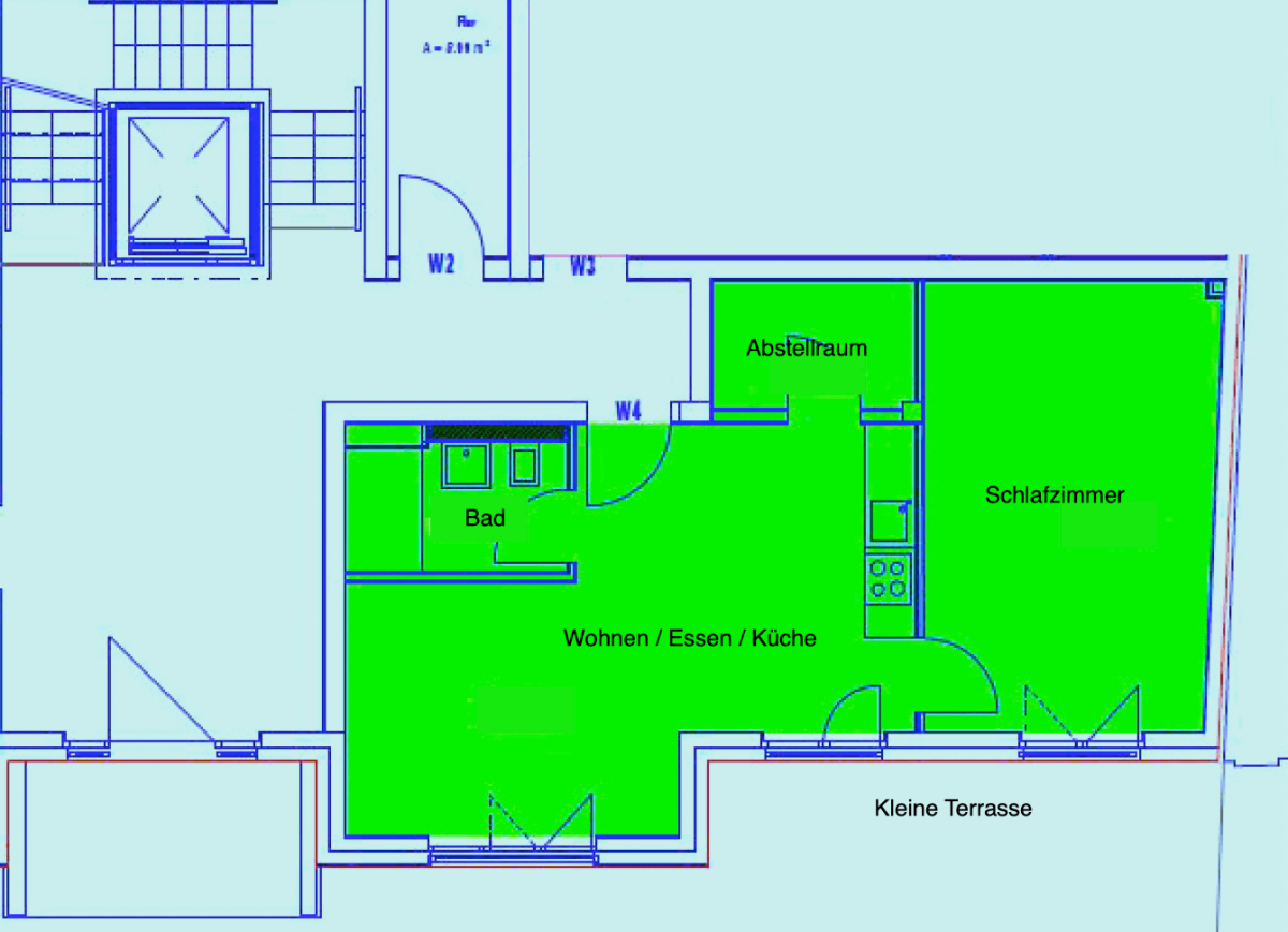 Grundriss Wohnung 4